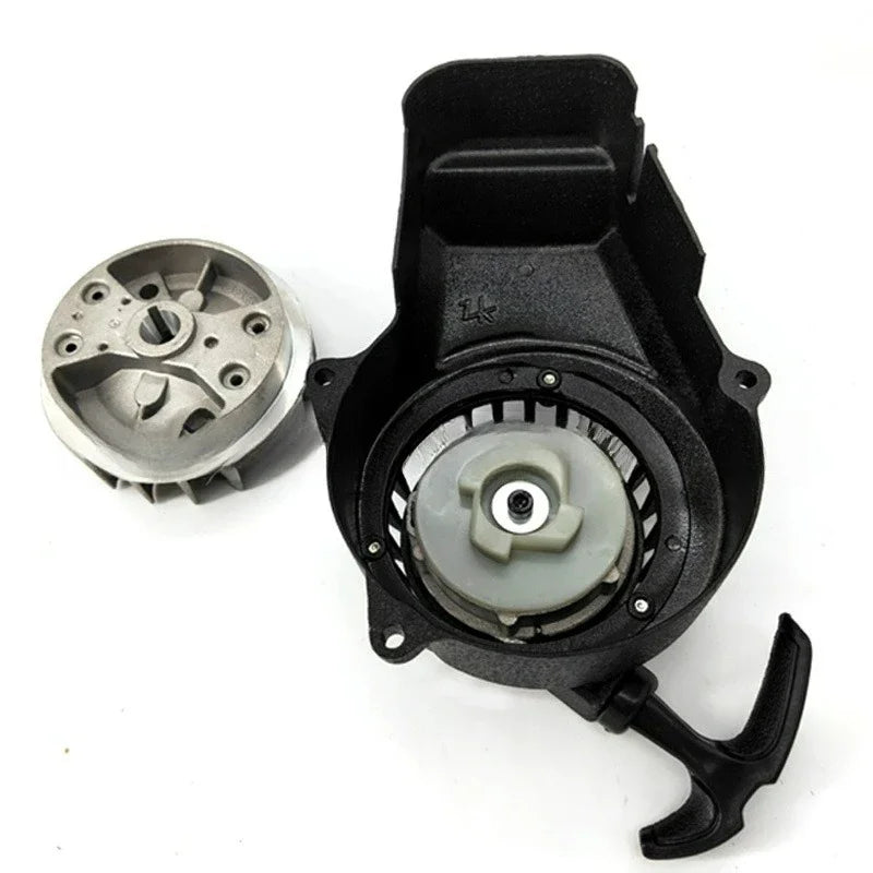 Lyr For  Moto Quad ATV Black Alloy Pull Start Recoil Starter with Screws  2 Stroke 47cc 49cc Pocket Coolster SX50 Mini Dirt Bike