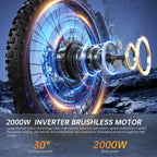 FVKINGE6 off-road electric bicycle peak 2900W motor 60KM/H52V40AH electric motorcycle 25 inches