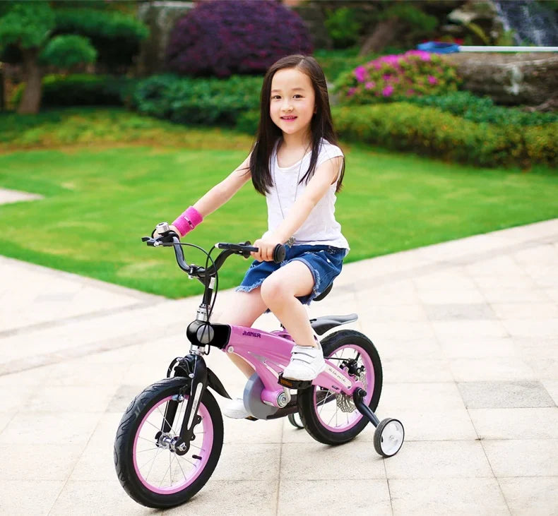 PUOU Children's Bicycle With Magnesium Alloy Monoblock Wheels For Girls And Boys Baby's First Bike Hot New