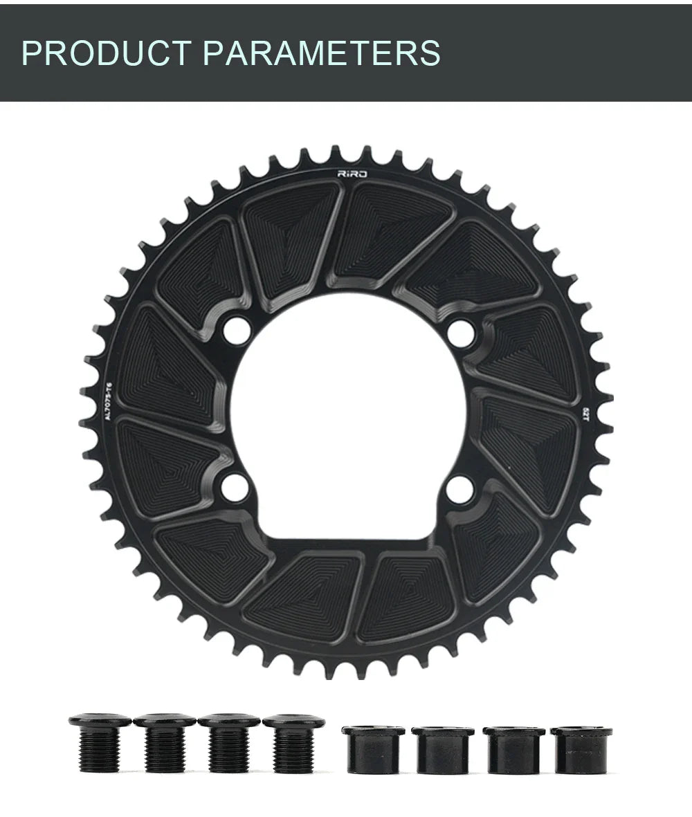 RIRO 110 BCD Chainring 9/10/11/12S Road Bike Chainring Aluminum Alloy Road Bicycle Chainwheel for SHIMANO R7000 R8000 R9100