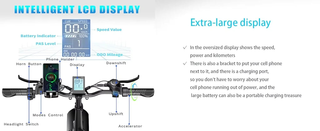 Deepower Electric Bike 2000W 48V 60AH 20Inch Fat Tire Mountain Ebike for Adults Disc Brake Off-Road Adventure Electric Bicycle