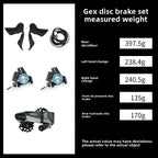 Wheeltop New GeX Gravel Bike Wireless Electronic Shifte Groupset r Single Chainring 7-13 Speed High-Tension Rear Derailleur