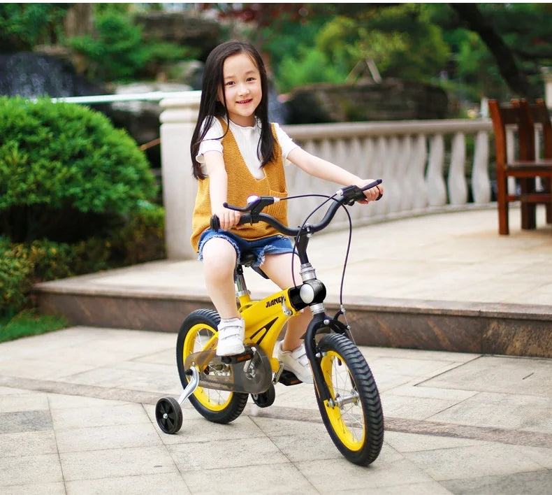 PUOU Children's Bicycle With Magnesium Alloy Monoblock Wheels For Girls And Boys Baby's First Bike Hot New