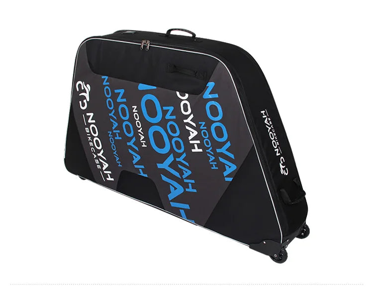 NOOYAH Bike Bag Bicycle Travel Bag Transport Case with Wheel Bag Rear Derailleur Pad Frame Fork Protective Tool Bike Accessories