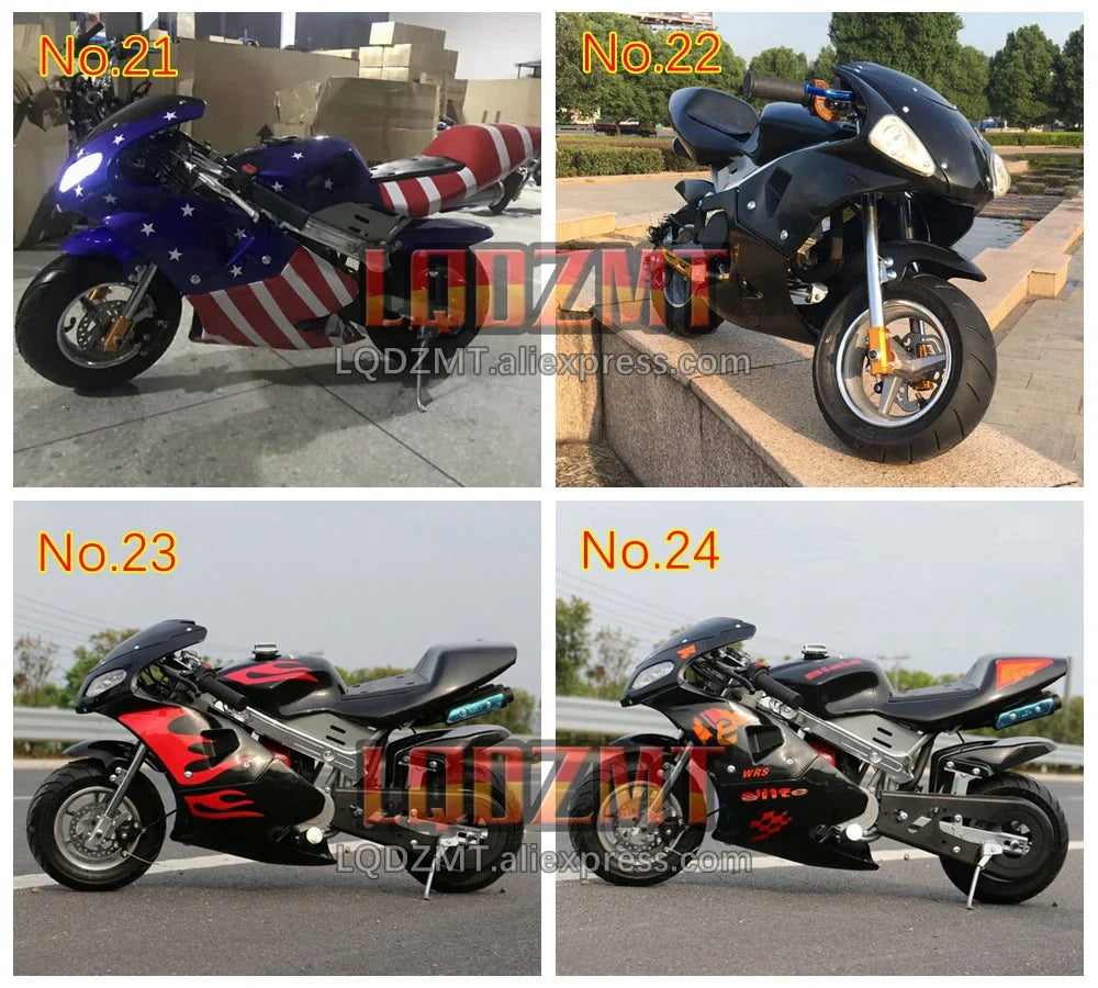 49CC 50CC 4-Stroke Gasoline MINI Motorcycle Street Sports Racing Small Dirt Bikes Adult Children Boy Girl Child Men Women MOTO
