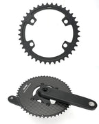 Riro Carbon 110Bcd Chainring Carbon Road Bike Chainring 50-34T 52-36T 53-39T 54-40T for R7100 R8100 R9200 110 Bcd Crown Aluminum
