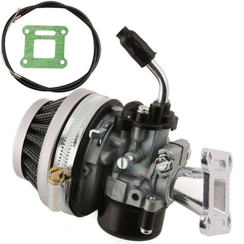 New for Mini Moto Dirt Pocket Bike ATV 37 49 50 80 Cc Parts Water Cooled 2 Stroke Carburetor with Intake Pipe Air Filter