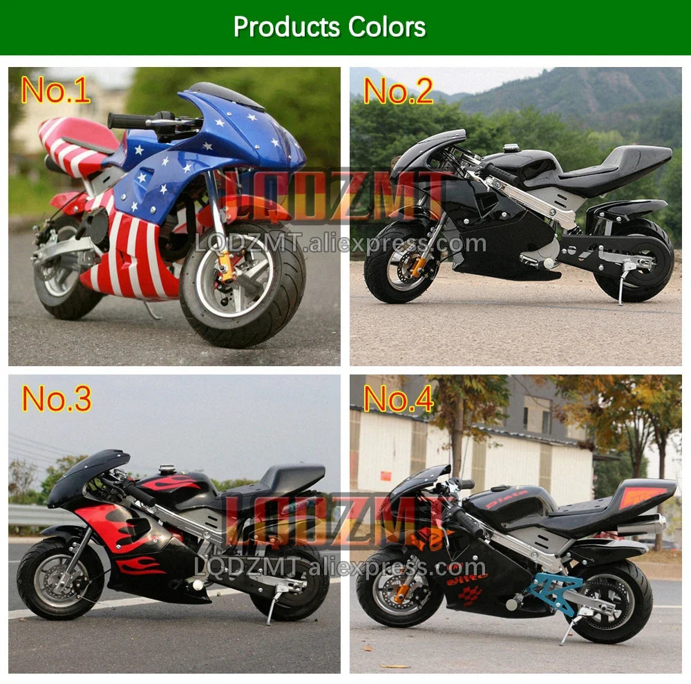 49CC 50CC 4-Stroke Gasoline MINI Motorcycle Street Sports Racing Small Dirt Bikes Adult Children Boy Girl Child Men Women MOTO