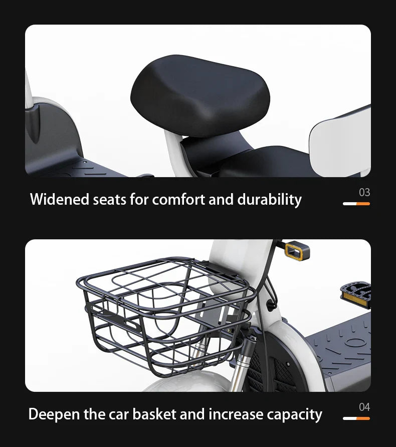 Electric Two-wheeler E Bike E Bicycle 500W Electric Bike Electric Bicycle with 48V/60V Lead- Acid Battery for Adults