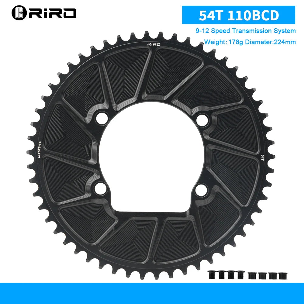 RIRO 110 BCD Chainring 9/10/11/12S Road Bike Chainring Aluminum Alloy Road Bicycle Chainwheel for SHIMANO R7000 R8000 R9100