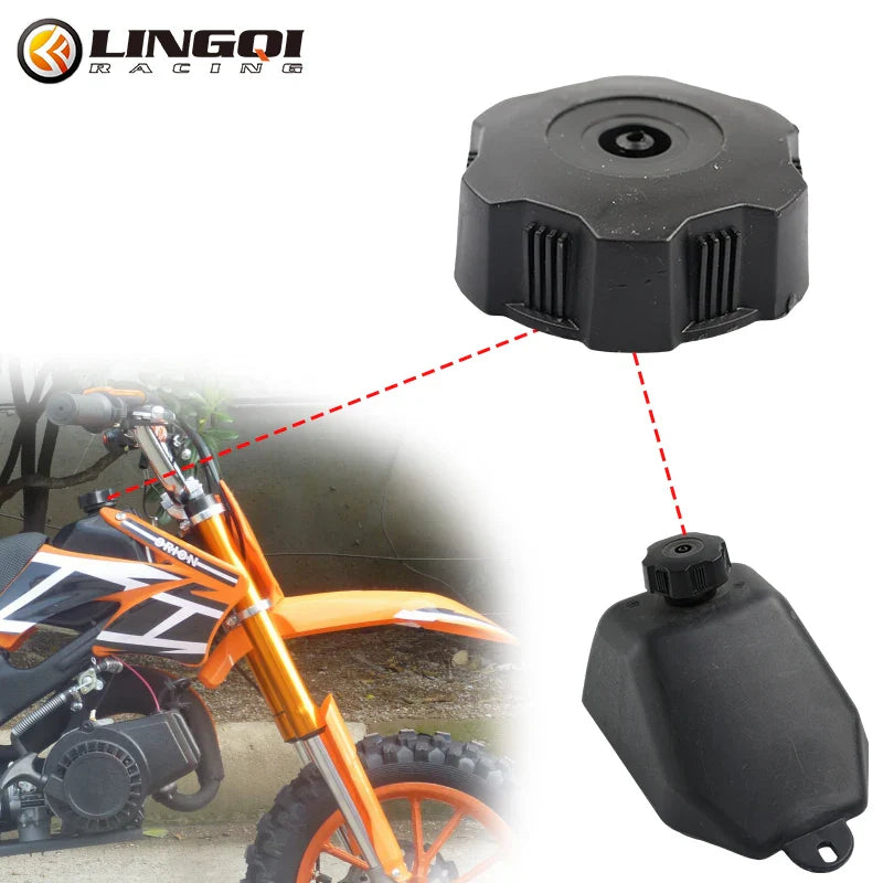 LINGQI RACING Motorcycle 60mm Petrol Caps Fuel Plug Gas Tank Cover Gasoline Cap For 49cc 70cc 90cc 110cc ATV Motocross Dirt Bike