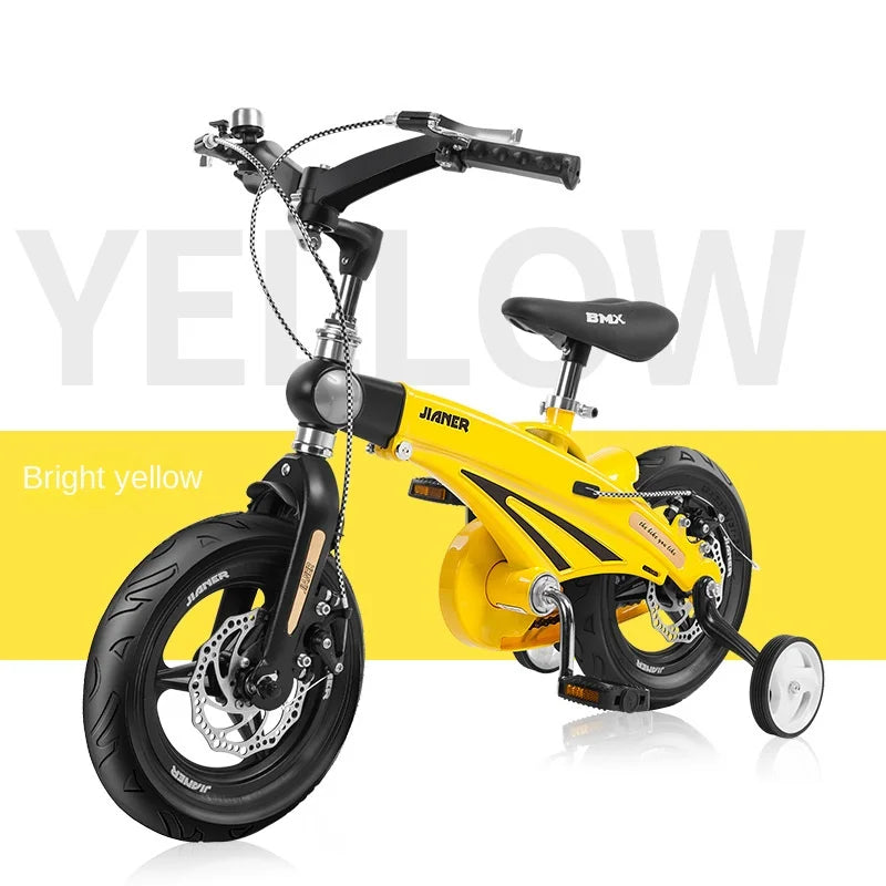 PUOU Children's Bicycle With Magnesium Alloy Monoblock Wheels For Girls And Boys Baby's First Bike Hot New