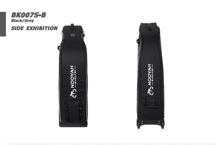 NOOYAH Bike Bag Bicycle Travel Bag Transport Case with Wheel Bag Rear Derailleur Pad Frame Fork Protective Tool Bike Accessories
