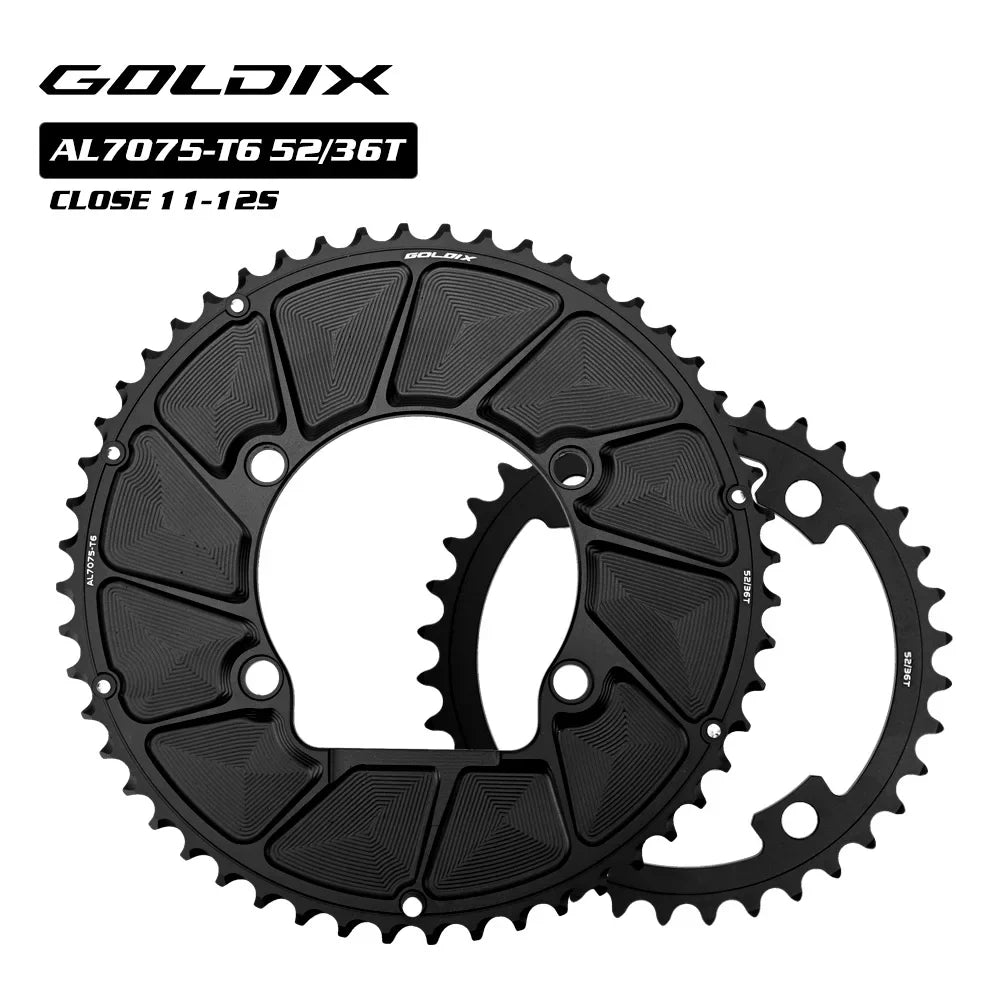 Riro Carbon 110Bcd Chainring Carbon Road Bike Chainring 50-34T 52-36T 53-39T 54-40T for R7100 R8100 R9200 110 Bcd Crown Aluminum