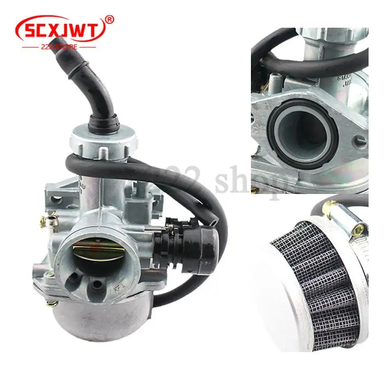 Motorcycle Carburetor PZ19 19mm Set with Air Filter for 50 70 90 110cc Universal ATV Off-road Dirt Pit Bike Motocross