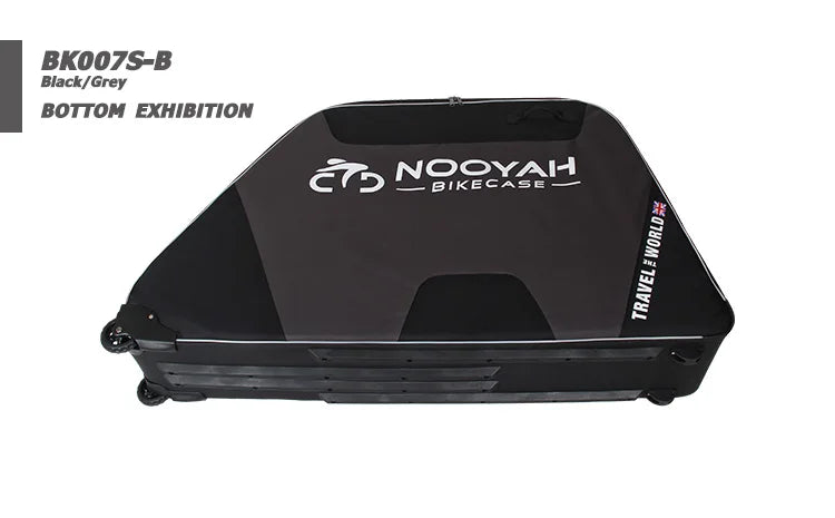 NOOYAH Bike Bag Bicycle Travel Bag Transport Case with Wheel Bag Rear Derailleur Pad Frame Fork Protective Tool Bike Accessories