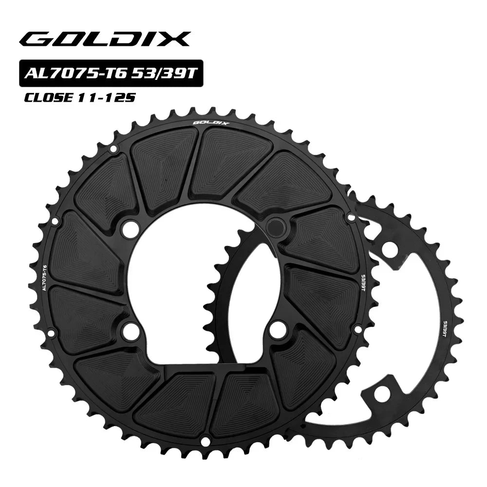 Riro Carbon 110Bcd Chainring Carbon Road Bike Chainring 50-34T 52-36T 53-39T 54-40T for R7100 R8100 R9200 110 Bcd Crown Aluminum