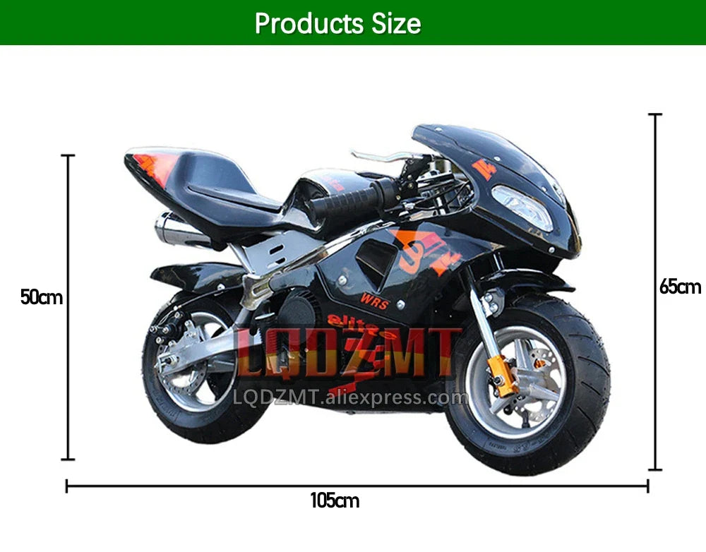49CC 50CC 4-Stroke Gasoline MINI Motorcycle Street Sports Racing Small Dirt Bikes Adult Children Boy Girl Child Men Women MOTO