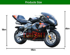 49CC 50CC 4-Stroke Gasoline MINI Motorcycle Street Sports Racing Small Dirt Bikes Adult Children Boy Girl Child Men Women MOTO