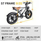 1000W Motor Electric bike 48V 55AH 20-inch Snow Tire Electric bicycle Outdoor adult Off-Road Bicycle Mountain Ebike
