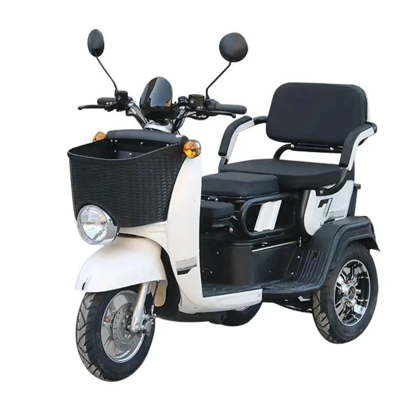 2025 Best 3 Wheel Passenger Tricycle Two Seat 48v Electric Tricycle Bike For Adults And Old People