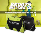 NOOYAH Bike Bag Bicycle Travel Bag Transport Case with Wheel Bag Rear Derailleur Pad Frame Fork Protective Tool Bike Accessories