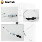LINGQI Universal Throttle Cable Line for 49cc 50cc 70cc 90cc 110cc 125cc ATV Quad 4 Wheeler Mini Pit Dirt Bike
