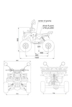 60V 2000W Electric ATV Electric Start Quad Bike Shaft Drive with Disc Brake for Adult EEC COC
