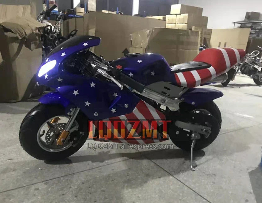 49CC 50CC 4-Stroke Gasoline MINI Motorcycle Street Sports Racing Small Dirt Bikes Adult Children Boy Girl Child Men Women MOTO