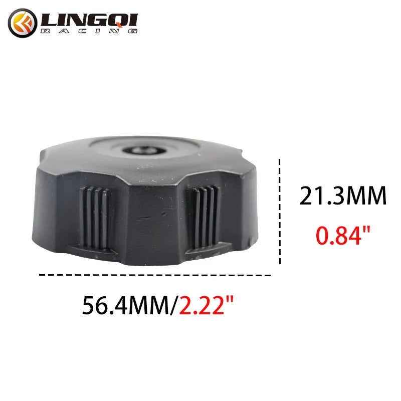 LINGQI RACING Motorcycle 60mm Petrol Caps Fuel Plug Gas Tank Cover Gasoline Cap For 49cc 70cc 90cc 110cc ATV Motocross Dirt Bike