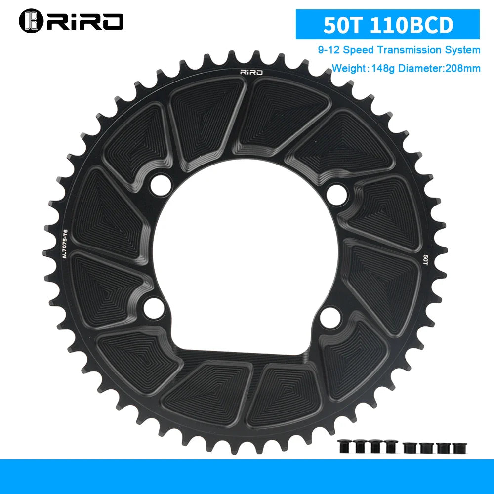 RIRO 110 BCD Chainring 9/10/11/12S Road Bike Chainring Aluminum Alloy Road Bicycle Chainwheel for SHIMANO R7000 R8000 R9100