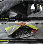 NOOYAH Bike Bag Bicycle Travel Bag Transport Case with Wheel Bag Rear Derailleur Pad Frame Fork Protective Tool Bike Accessories