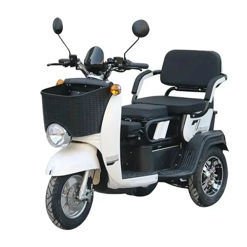 2025 Best 3 Wheel Passenger Tricycle Two Seat 48v Electric Tricycle Bike For Adults And Old People