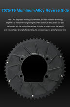 Riro Carbon 110Bcd Chainring Carbon Road Bike Chainring 50-34T 52-36T 53-39T 54-40T for R7100 R8100 R9200 110 Bcd Crown Aluminum