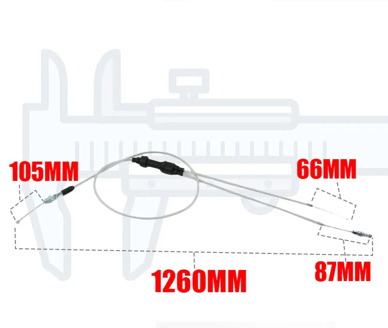 LINGQI Universal Throttle Cable Line for 49cc 50cc 70cc 90cc 110cc 125cc ATV Quad 4 Wheeler Mini Pit Dirt Bike