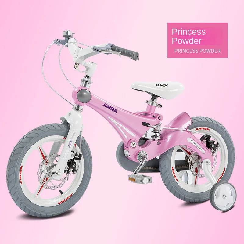 PUOU Children's Bicycle With Magnesium Alloy Monoblock Wheels For Girls And Boys Baby's First Bike Hot New