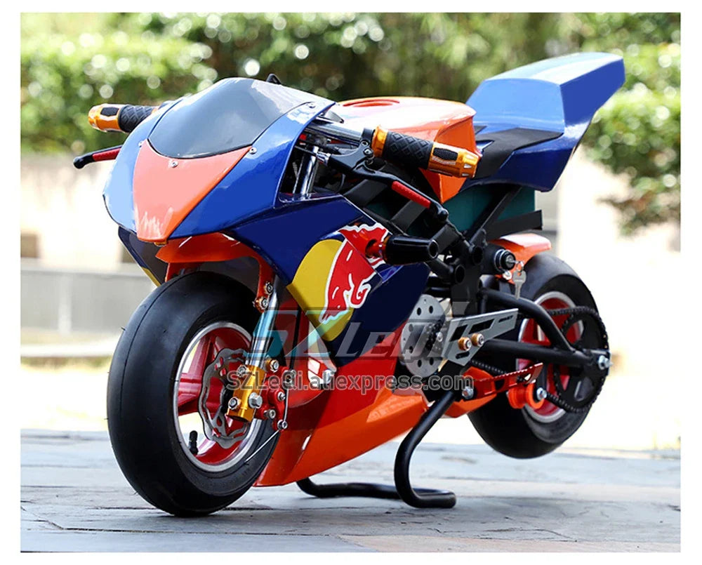 49CC 50CC 2Stroke Mini Motorcycle Small Buggy Gasoline Scooter ATV off-road Superbike Adult Vehicle Mountain Child Gas Moto Bike