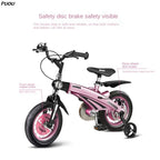 PUOU Children's Bicycle With Magnesium Alloy Monoblock Wheels For Girls And Boys Baby's First Bike Hot New