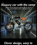 1000W Motor Electric bike 48V 55AH 20-inch Snow Tire Electric bicycle Outdoor adult Off-Road Bicycle Mountain Ebike