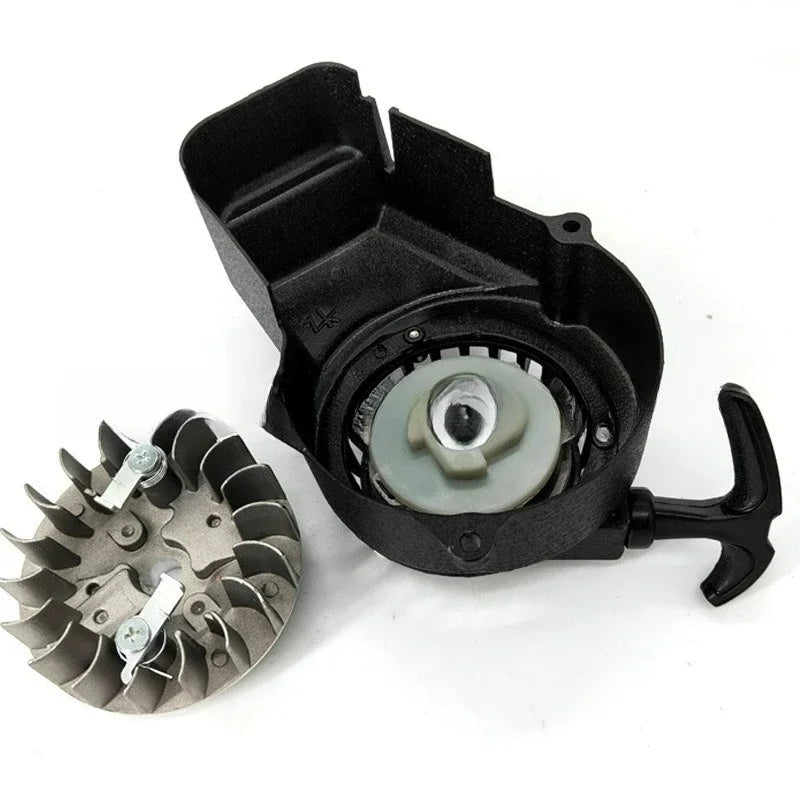 Lyr For  Moto Quad ATV Black Alloy Pull Start Recoil Starter with Screws  2 Stroke 47cc 49cc Pocket Coolster SX50 Mini Dirt Bike