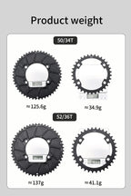 Riro Carbon 110Bcd Chainring Carbon Road Bike Chainring 50-34T 52-36T 53-39T 54-40T for R7100 R8100 R9200 110 Bcd Crown Aluminum