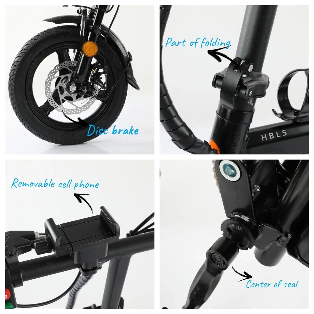Hot Sale Foldable Electric Bike for Adult Cycling Sports Ebik Leisure Cycling in the City 14" Electric Folding Bicycle