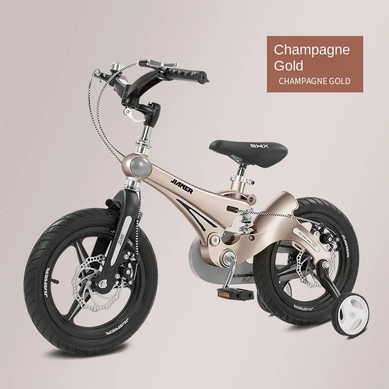 PUOU Children's Bicycle With Magnesium Alloy Monoblock Wheels For Girls And Boys Baby's First Bike Hot New