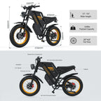 Coswheel Electric bike 3000W GT20 PRO Off Road Electric Motorcycle 48V 40AH Dual Motor Dual Battery Mountain bike Fat Tire Ebike