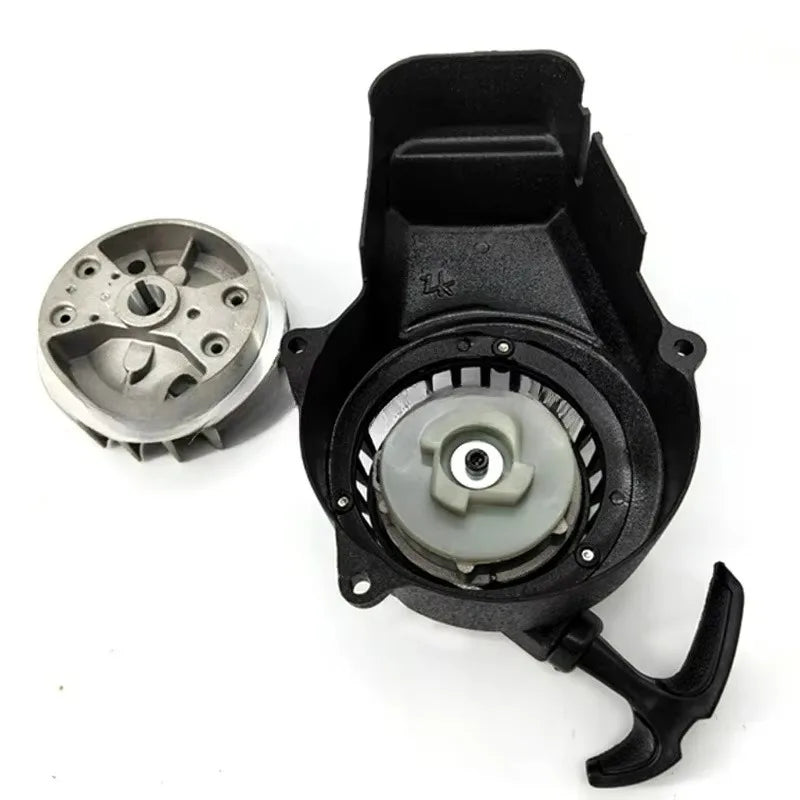 Lyr For  Moto Quad ATV Black Alloy Pull Start Recoil Starter with Screws  2 Stroke 47cc 49cc Pocket Coolster SX50 Mini Dirt Bike