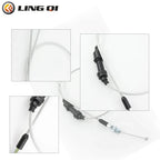 LINGQI Universal Throttle Cable Line for 49cc 50cc 70cc 90cc 110cc 125cc ATV Quad 4 Wheeler Mini Pit Dirt Bike