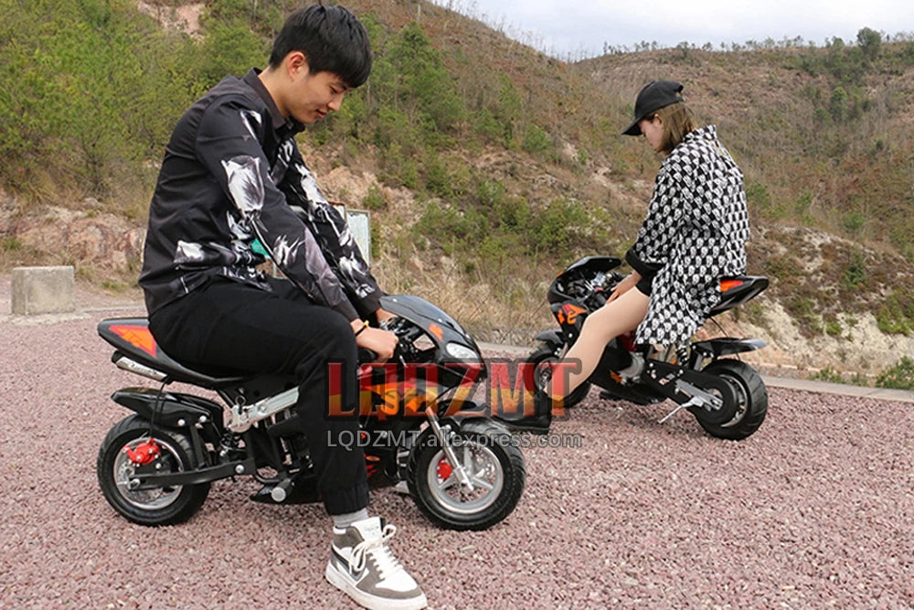 49CC 50CC 4-Stroke Gasoline MINI Motorcycle Street Sports Racing Small Dirt Bikes Adult Children Boy Girl Child Men Women MOTO
