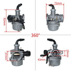 19mm Motorcycle Carburetor For Keihin pz19 50cc 70cc 90cc 110cc Engine Kawasaki KFX 50 70 90 110 ATV Quad Dirt Pit Motor Bike