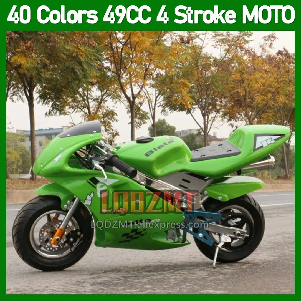 49CC 50CC 4-Stroke Gasoline MINI Motorcycle Street Sports Racing Small Dirt Bikes Adult Children Boy Girl Child Men Women MOTO