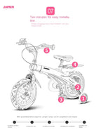 PUOU Children's Bicycle With Magnesium Alloy Monoblock Wheels For Girls And Boys Baby's First Bike Hot New